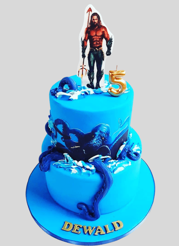 Enthralling Aquaman Cake