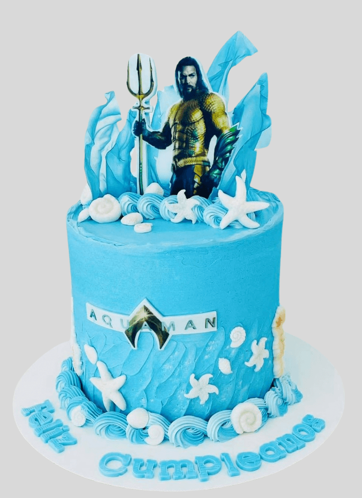 Enticing Aquaman Cake
