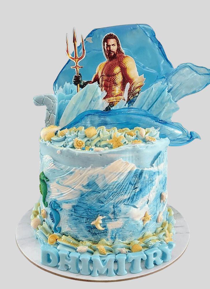 Fascinating Aquaman Cake