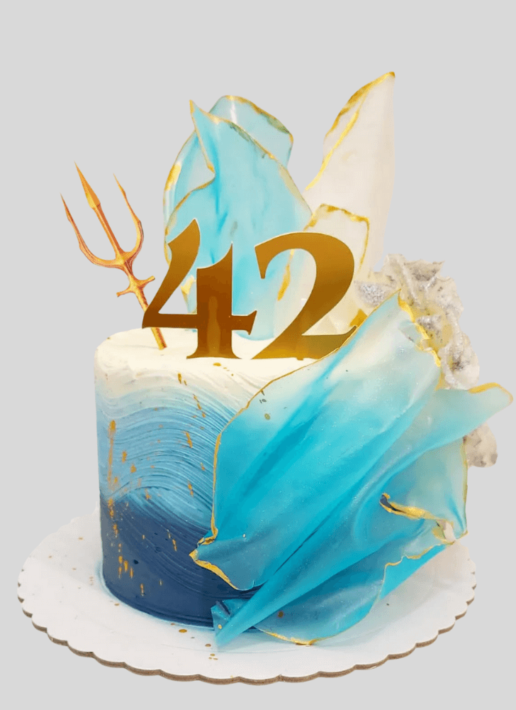 Graceful Aquaman Cake