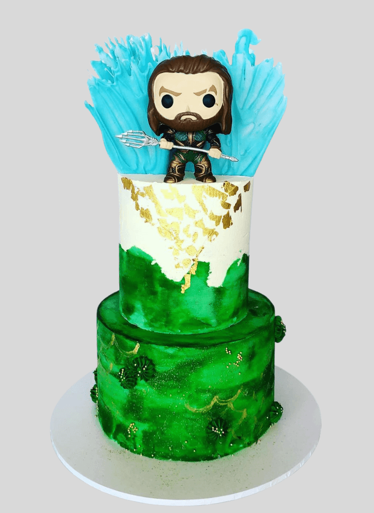 Inviting Aquaman Cake