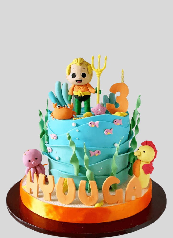 Magnetic Aquaman Cake
