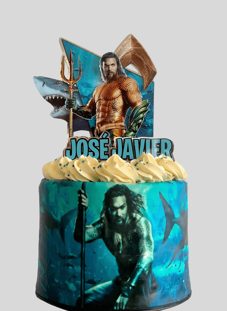 Radiant Aquaman Cake