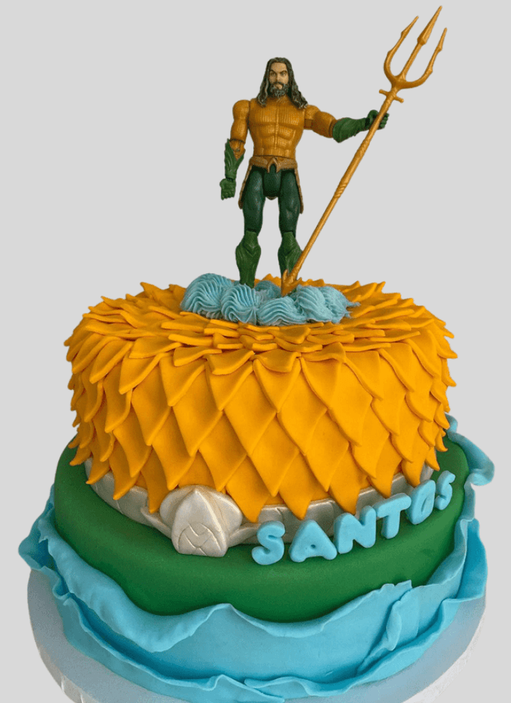 Refined Aquaman Cake