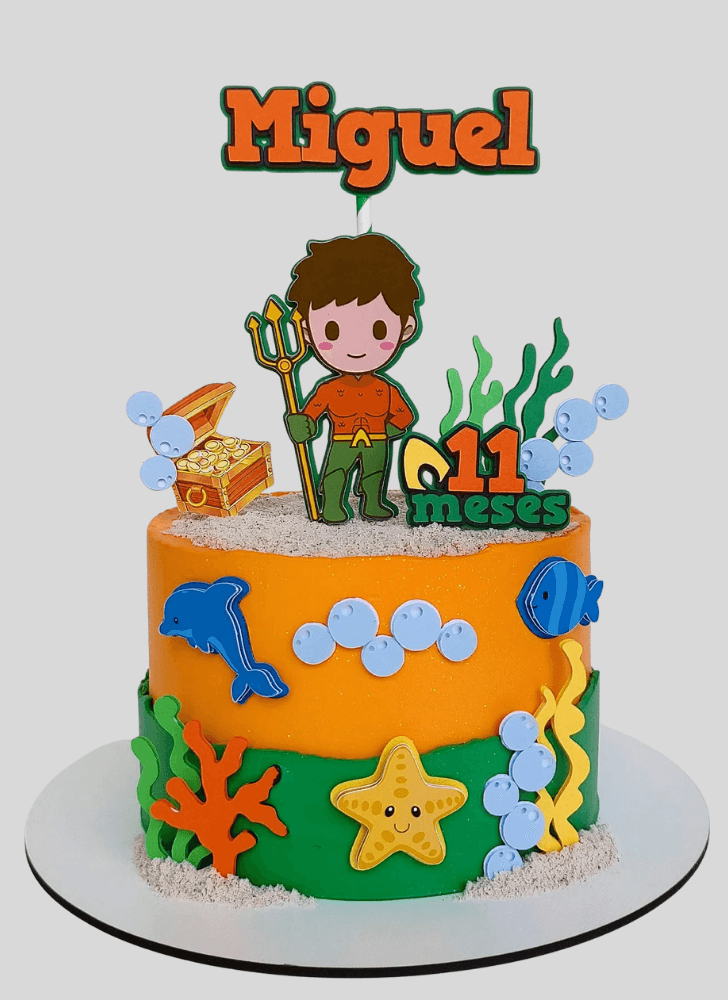 Wonderful Aquaman Cake Design