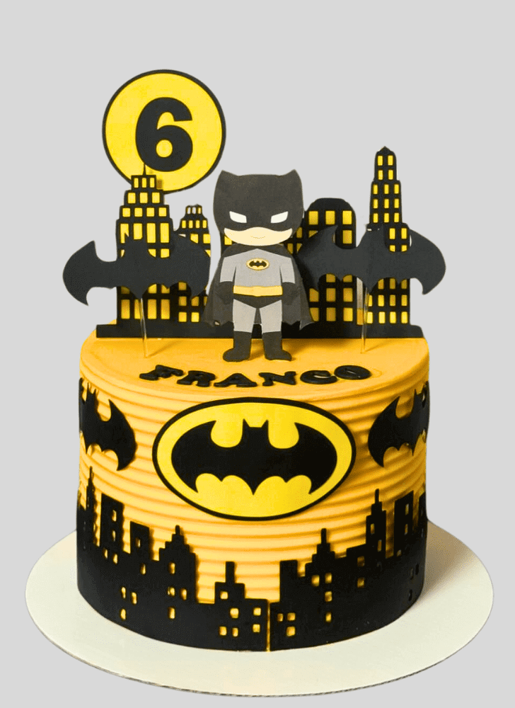 Shapely Batman Cake