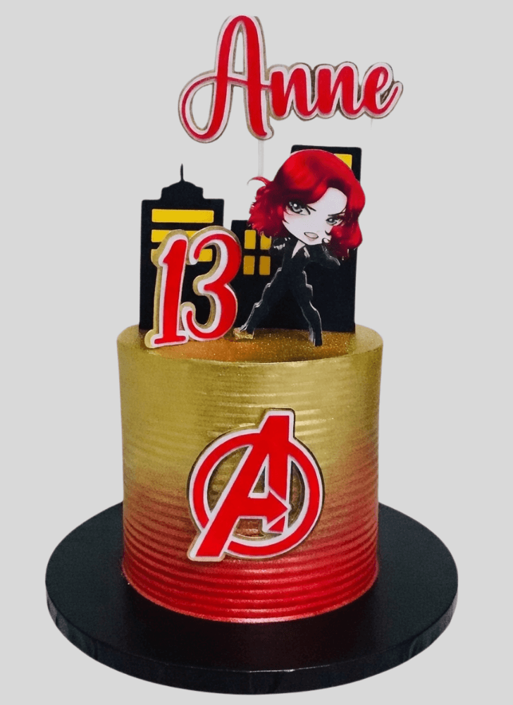 Alluring Black Widow Cake