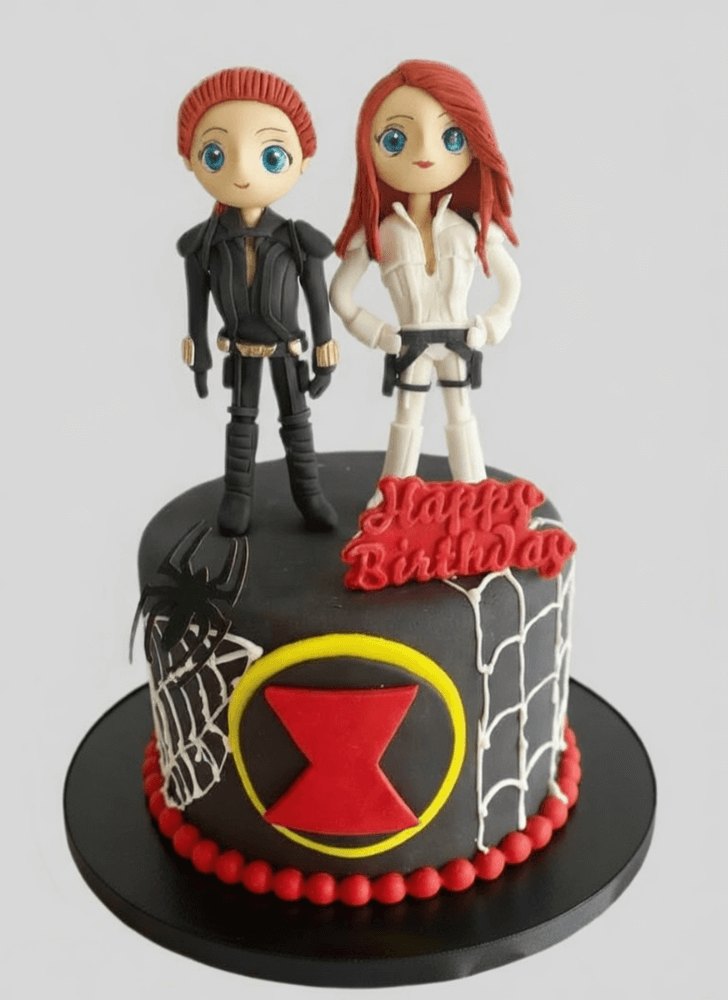 Beauteous Black Widow Cake
