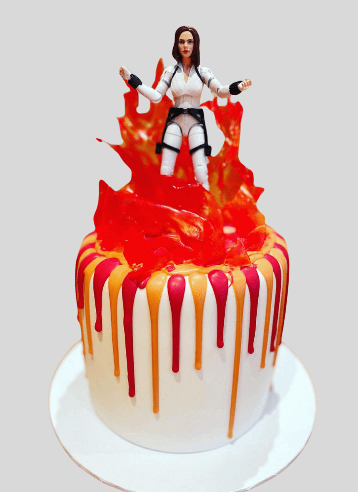 Dazzling Black Widow Cake