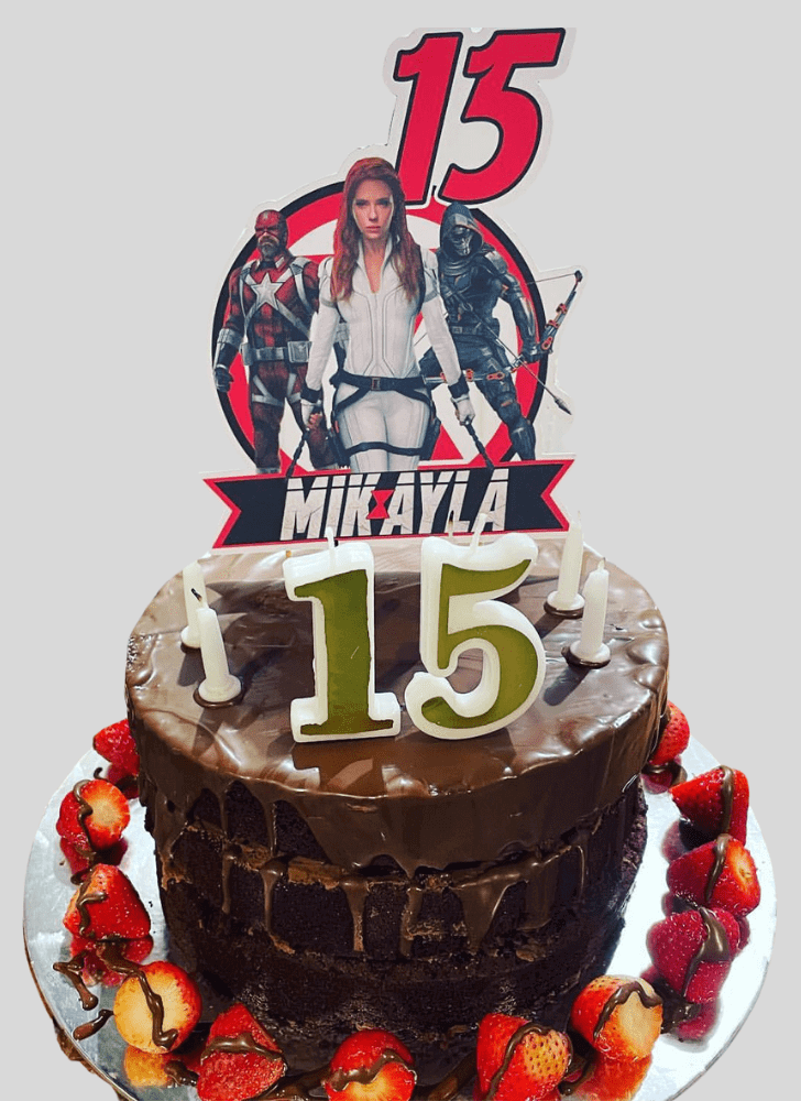 Fascinating Black Widow Cake