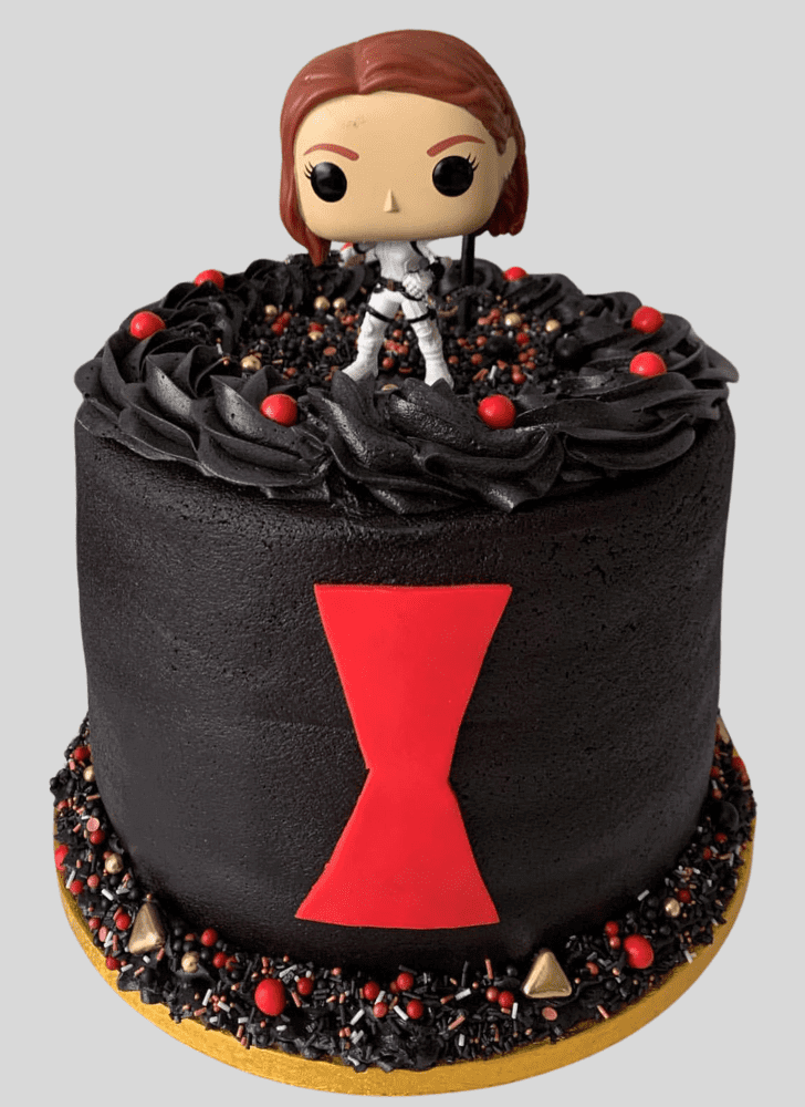 Inviting Black Widow Cake
