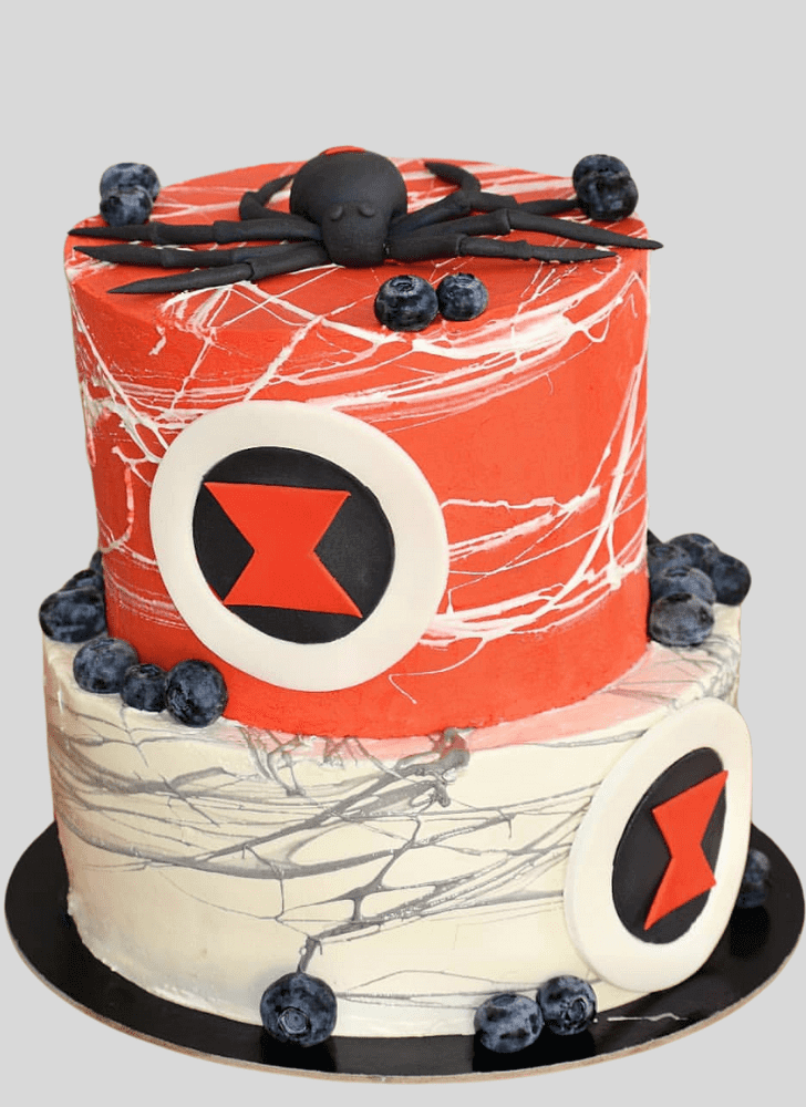 Lovely Black Widow Cake Design