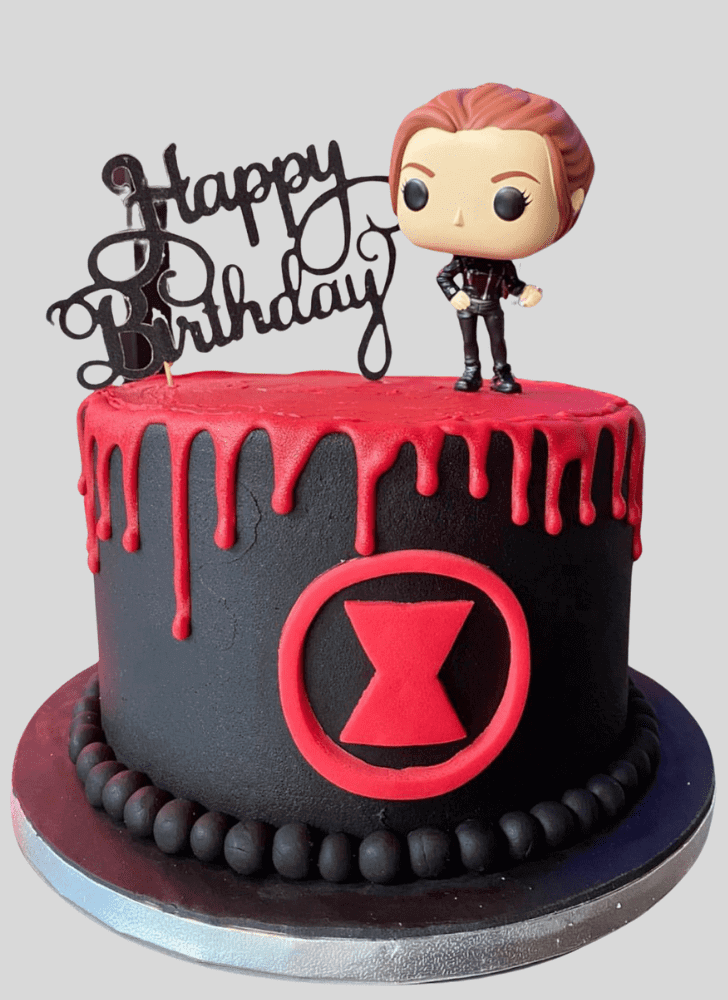 Magnetic Black Widow Cake