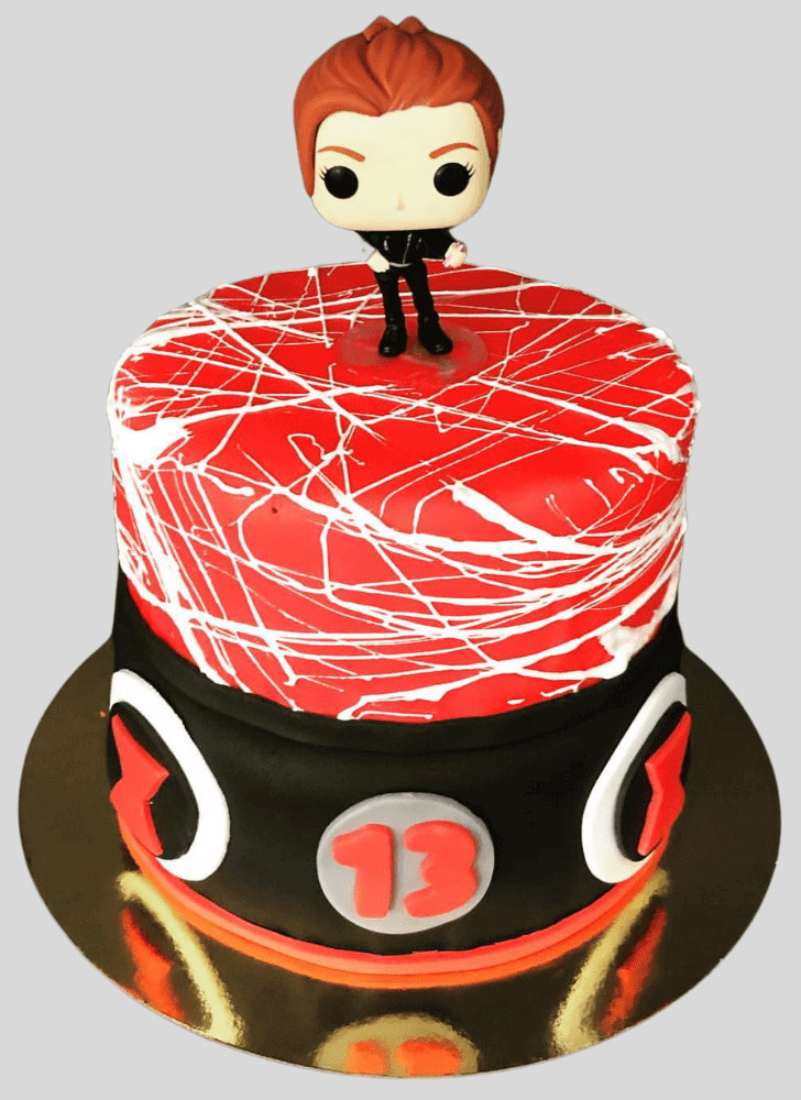 Pretty Black Widow Cake