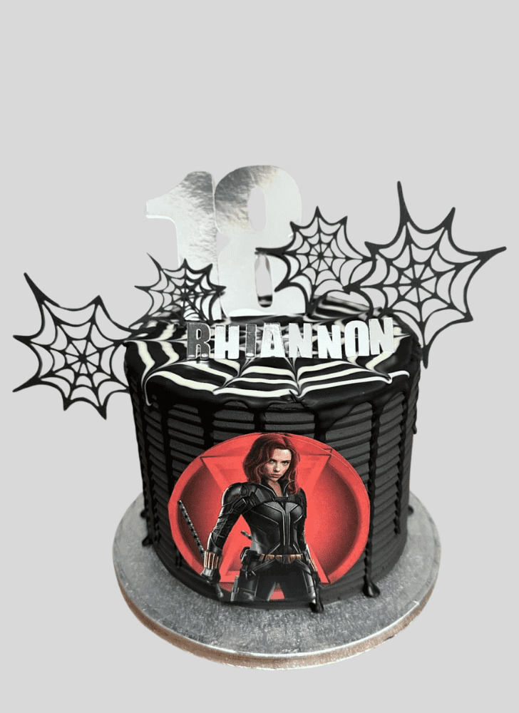 Shapely Black Widow Cake