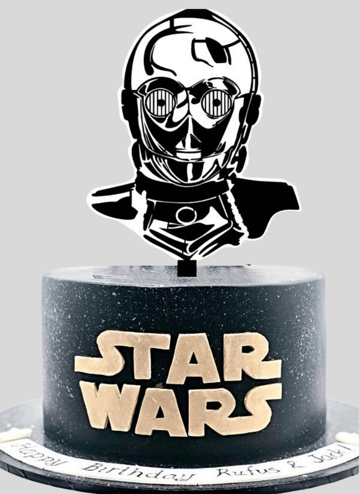 Adorable C-3PO Cake