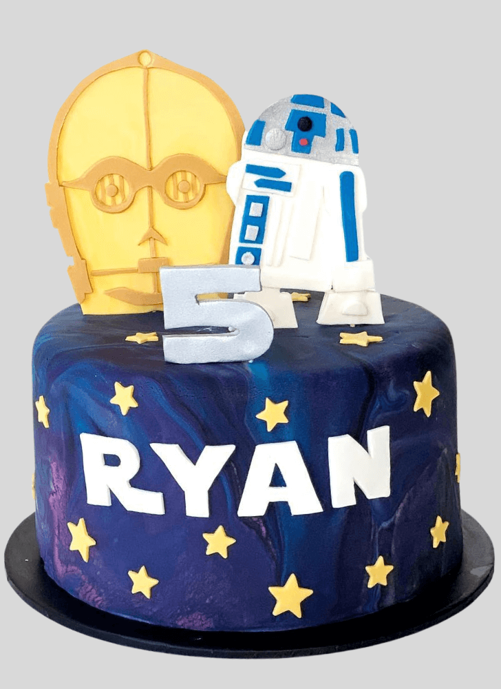 Classy C-3PO Cake