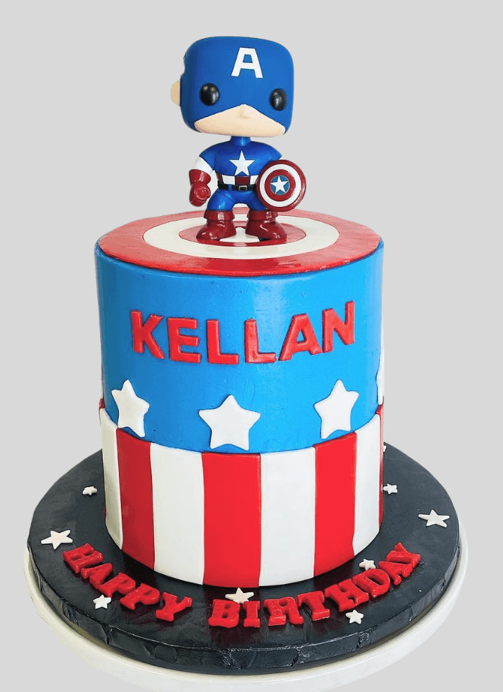 Bewitching Captain America Cake