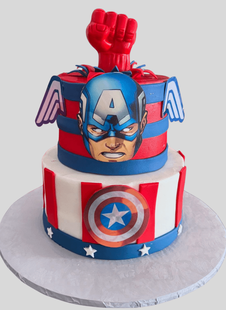 Captivating Captain America Cake
