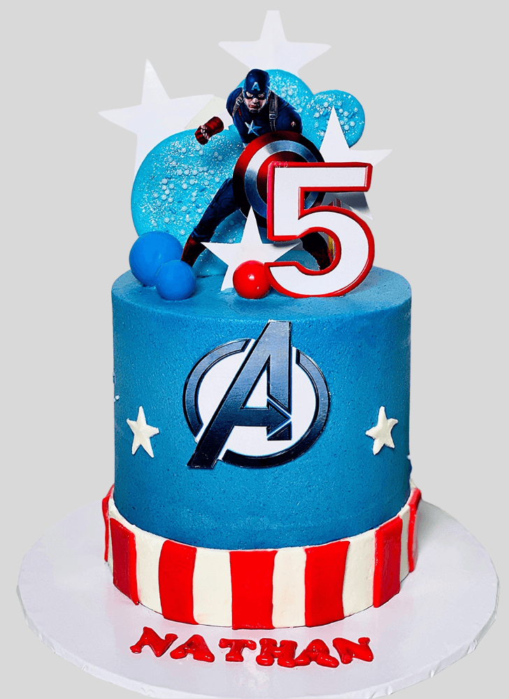 Dazzling Captain America Cake