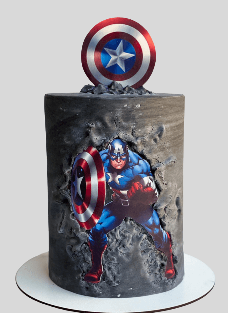 Gorgeous Captain America Cake