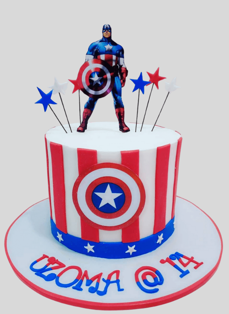 Ideal Captain America Cake