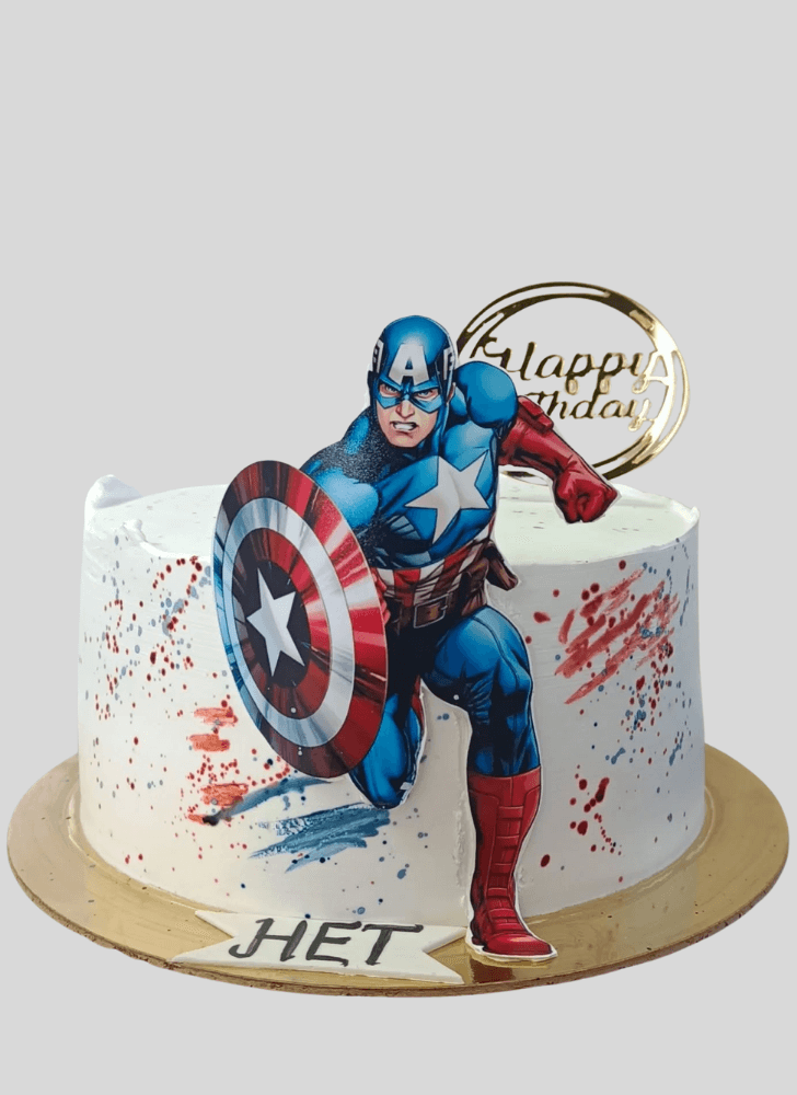 Nice Captain America Cake