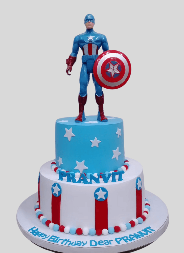 Radiant Captain America Cake