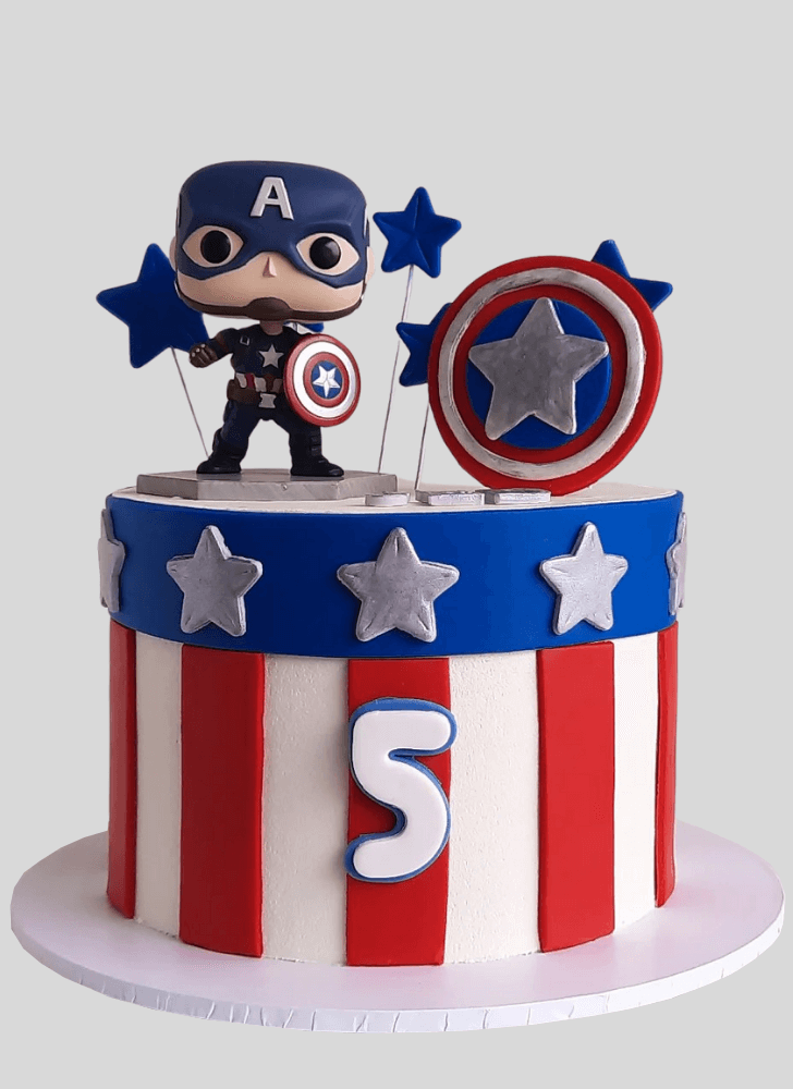 Splendid Captain America Cake
