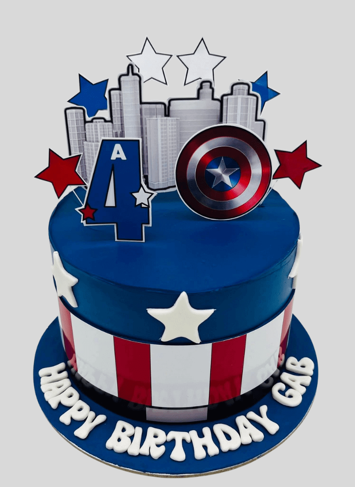 Stunning Captain America Cake