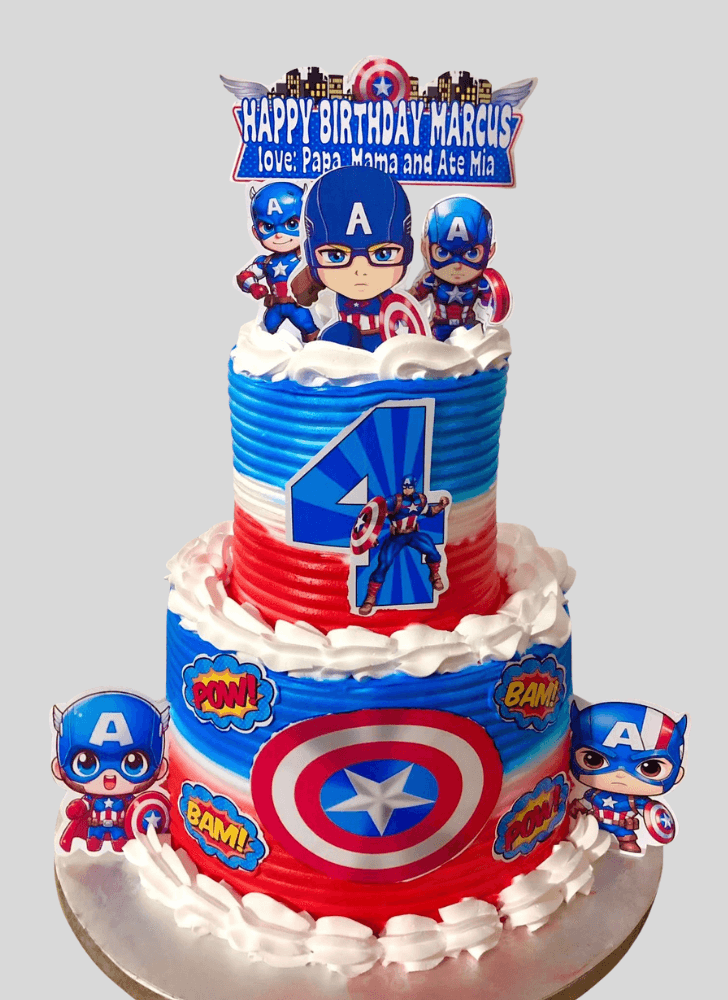 Superb Captain America Cake