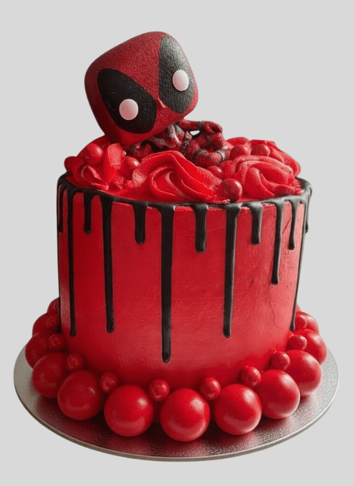 Shapely Deadpool Cake