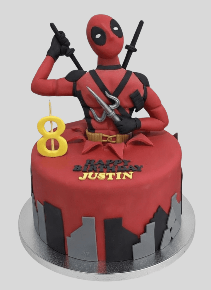 Superb Deadpool Cake