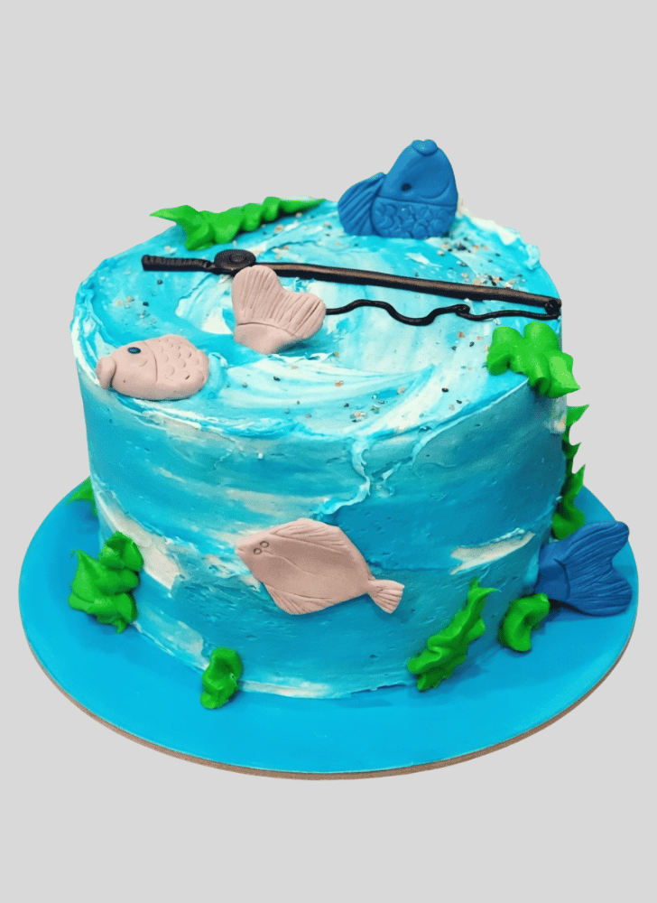 Pleasing Fishing Cake