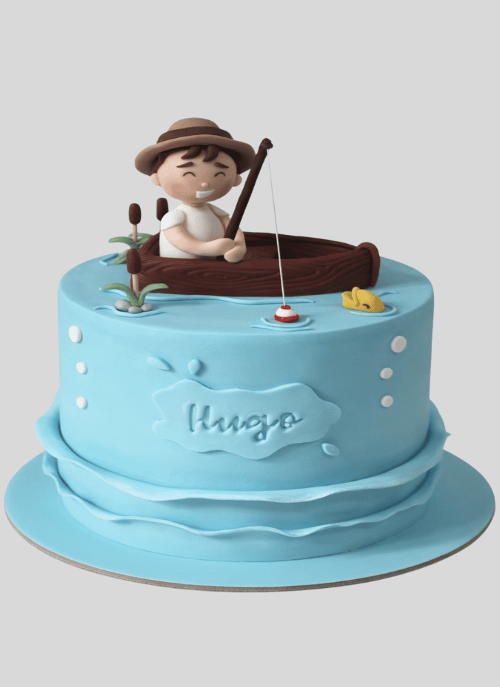 Shapely Fishing Cake