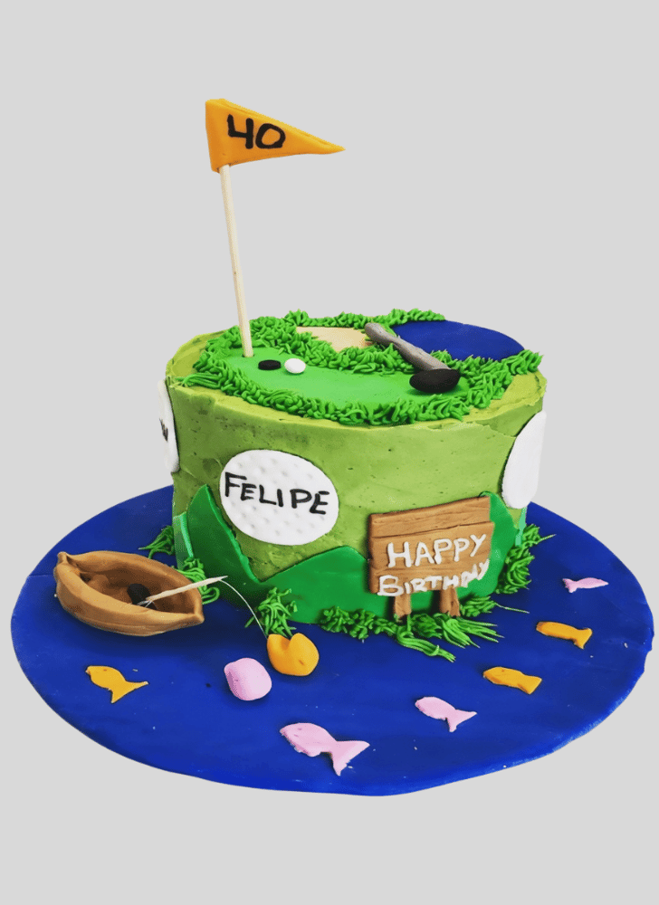Superb Fishing Cake