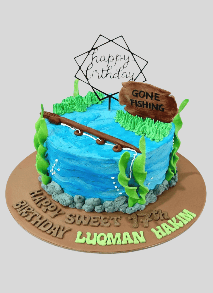 Wonderful Fishing Cake Design