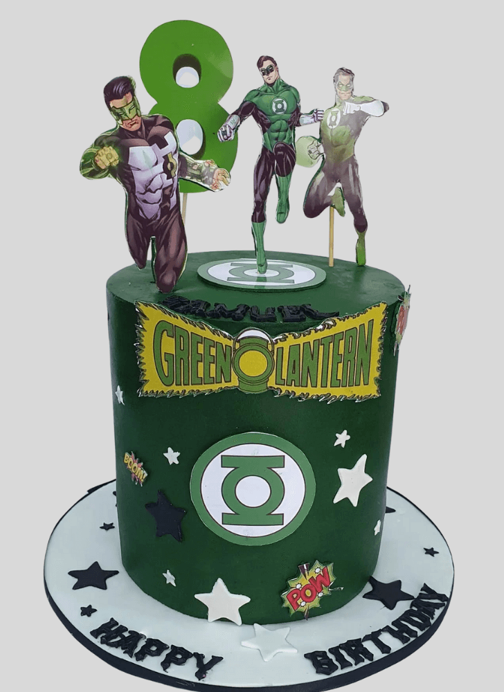 Adorable Green Lantern Cake