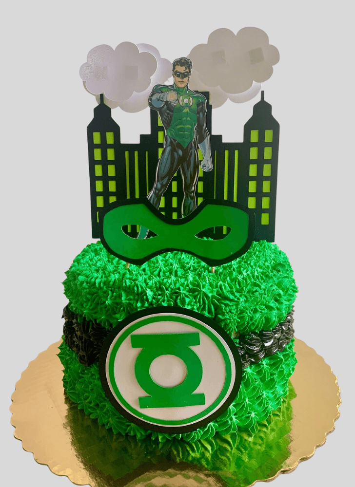 Appealing Green Lantern Cake