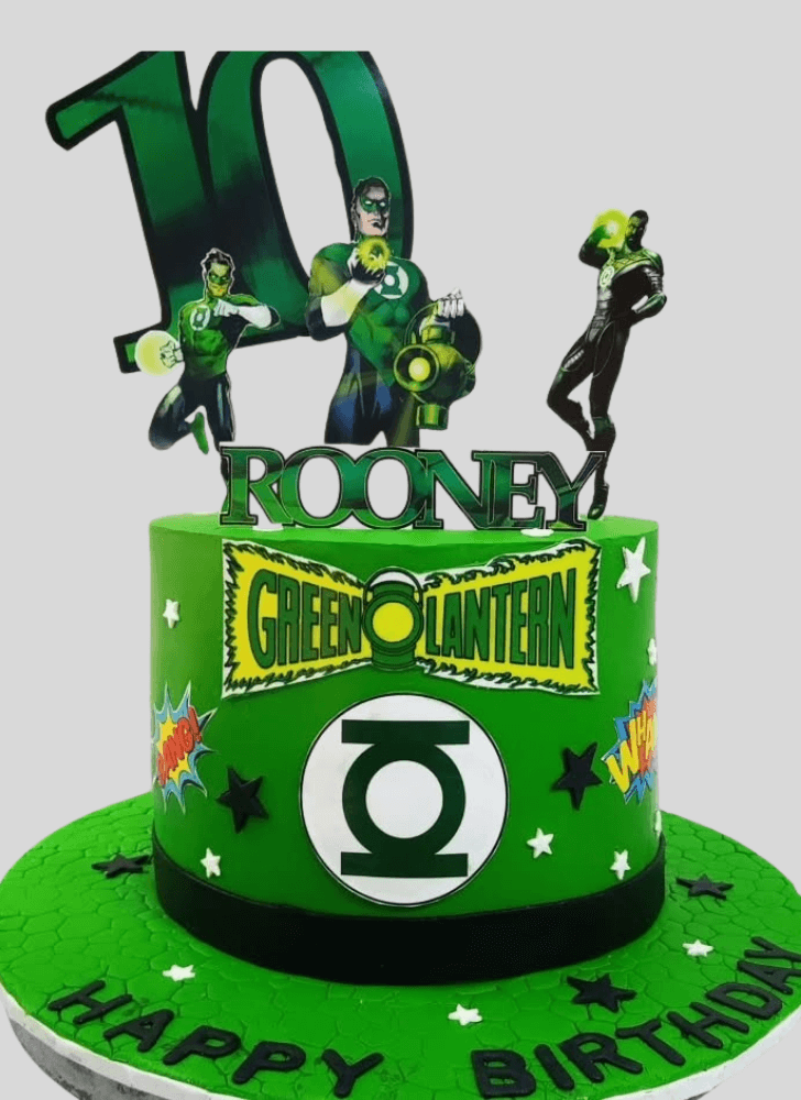 Captivating Green Lantern Cake