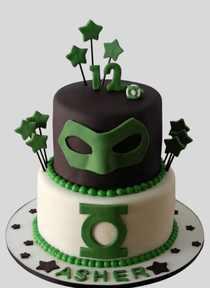 Excellent Green Lantern Cake