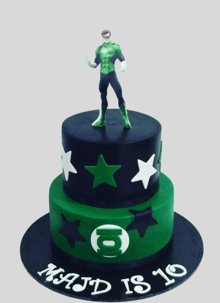 Fascinating Green Lantern Cake