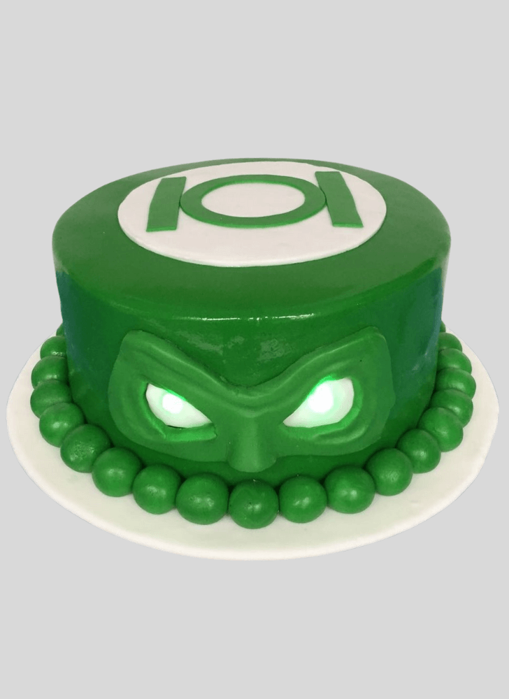 Gorgeous Green Lantern Cake