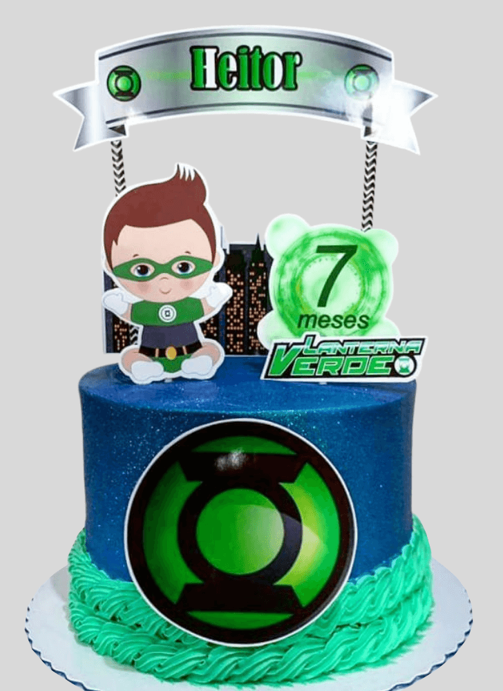 Grand Green Lantern Cake