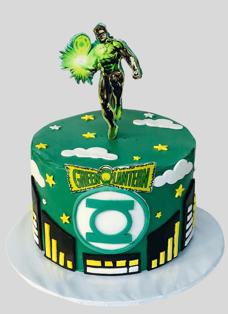 Magnetic Green Lantern Cake
