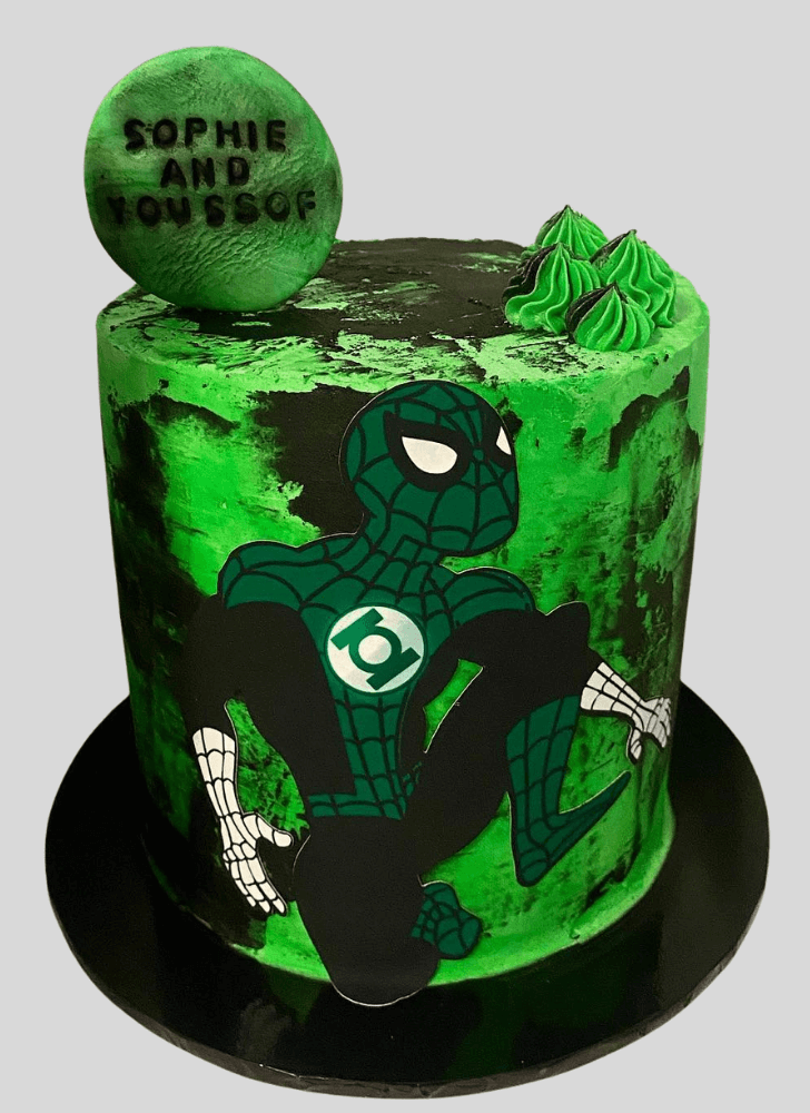 Nice Green Lantern Cake
