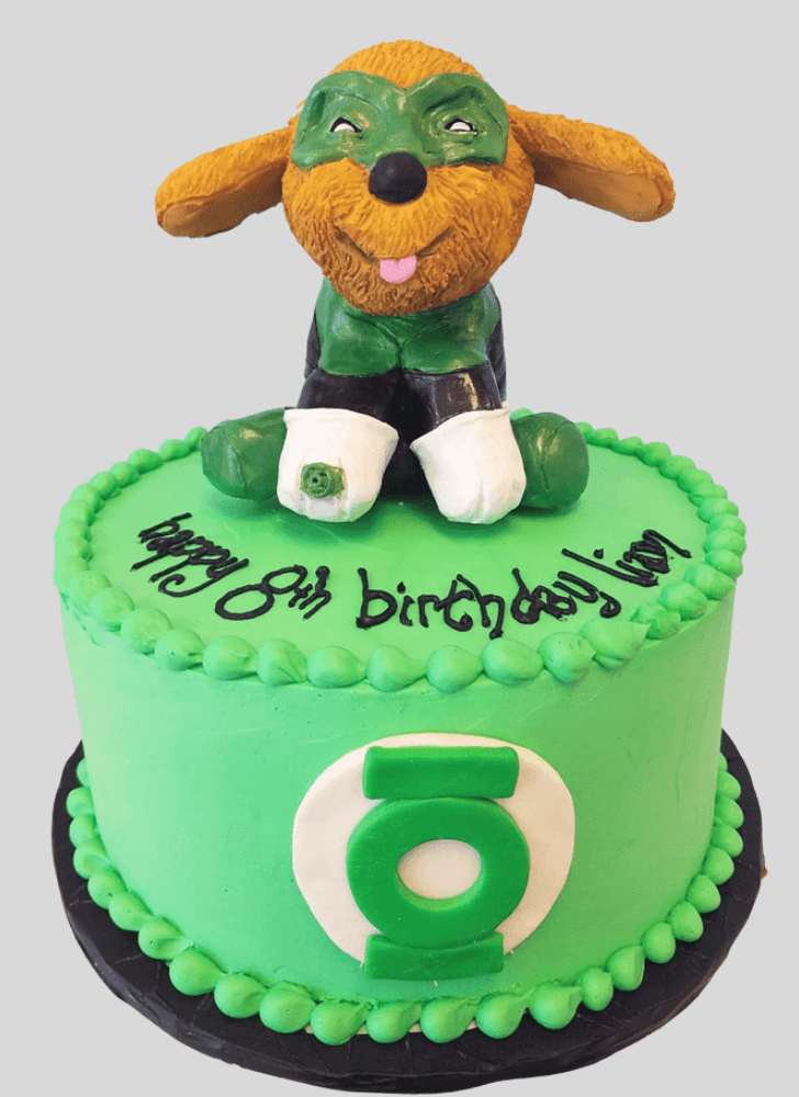 Refined Green Lantern Cake