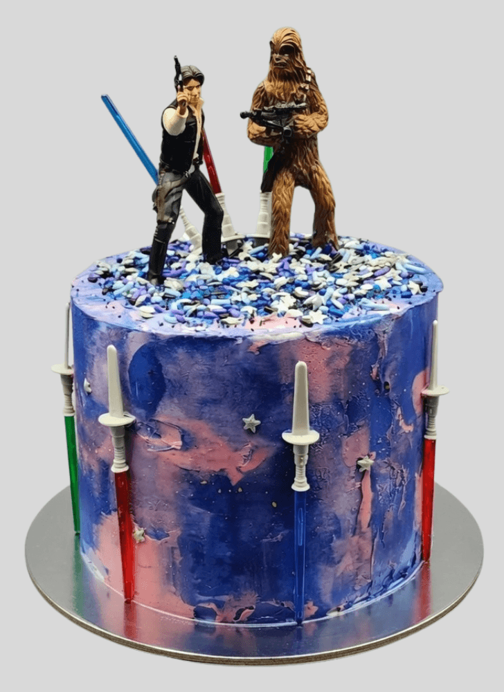 Inviting Han Solo Cake