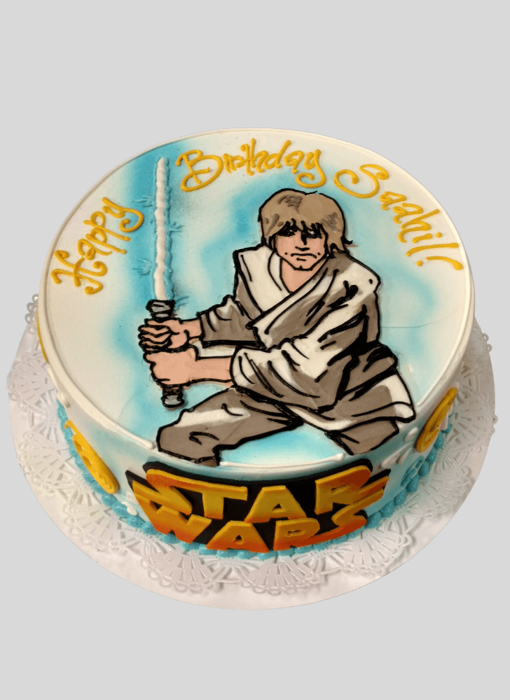 Delicate Luke Skywalker Cake