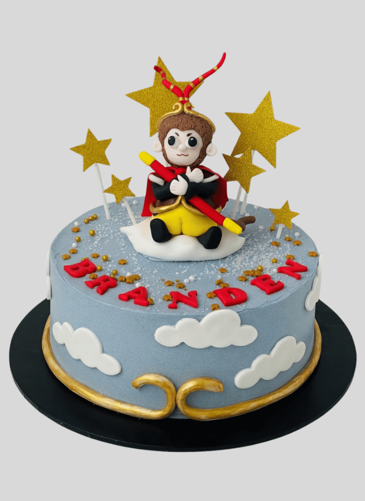 Angelic Monkey King Cake
